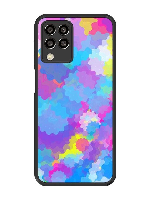 Psychedelic Cloud Burst Glossy Soft Edge Case for Samsung Galaxy M33 (5G) Chachhi