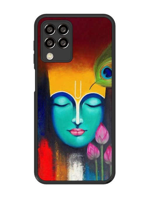 Divine Tranquility: The Face Of Krishna Glossy Soft Edge Case for Samsung Galaxy M33 (5G) Chachhi