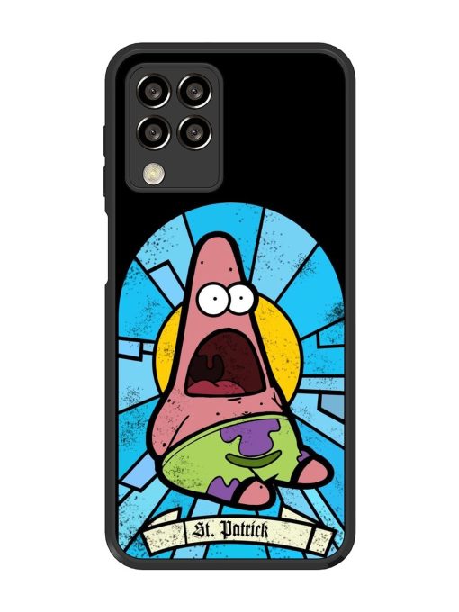 St. Patrick'S Day Stained Glass Patrick Star Glossy Soft Edge Case for Samsung Galaxy M33 (5G)