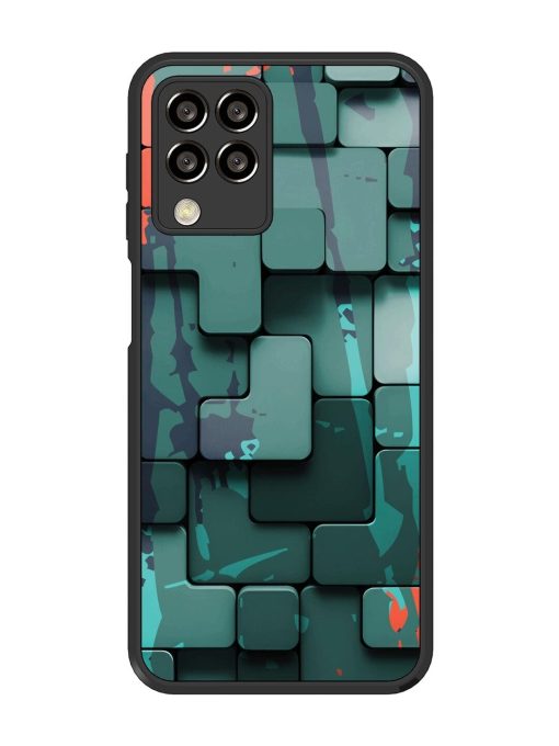 Abstract Geometric Mosaic Glossy Soft Edge Case for Samsung Galaxy M33 (5G) Chachhi