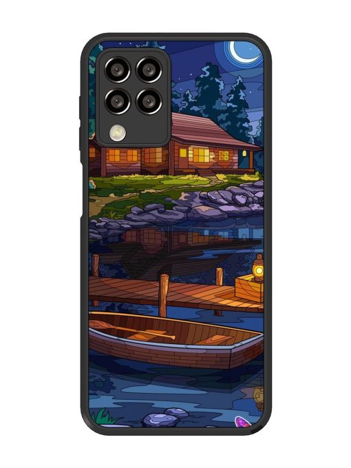 Moonlit Serenity Glossy Soft Edge Case for Samsung Galaxy M33 (5G) Chachhi