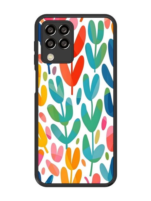 Rainbow Of Blooms Glossy Soft Edge Case for Samsung Galaxy M33 (5G) Chachhi