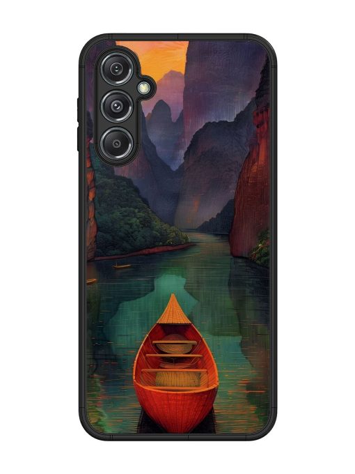 Serene Passage Glossy Soft Edge Case for Samsung Galaxy M34 (5G) Chachhi