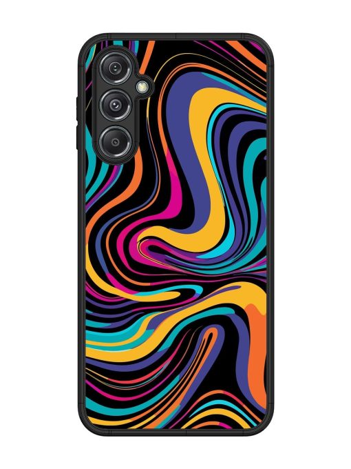 Psychedelic Swirl Glossy Soft Edge Case for Samsung Galaxy M34 (5G) Chachhi