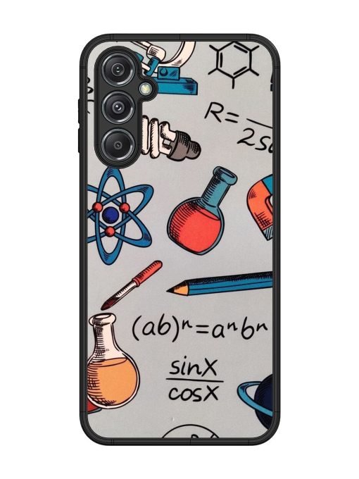 Science Doodle Glossy Soft Edge Case for Samsung Galaxy M34 (5G) Chachhi