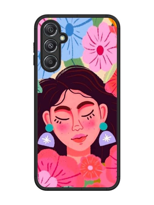 Blooming Serenity Glossy Soft Edge Case for Samsung Galaxy M34 (5G) Chachhi