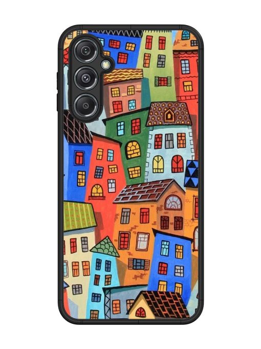 Rainbow House Glossy Soft Edge Case for Samsung Galaxy M34 (5G) Chachhi