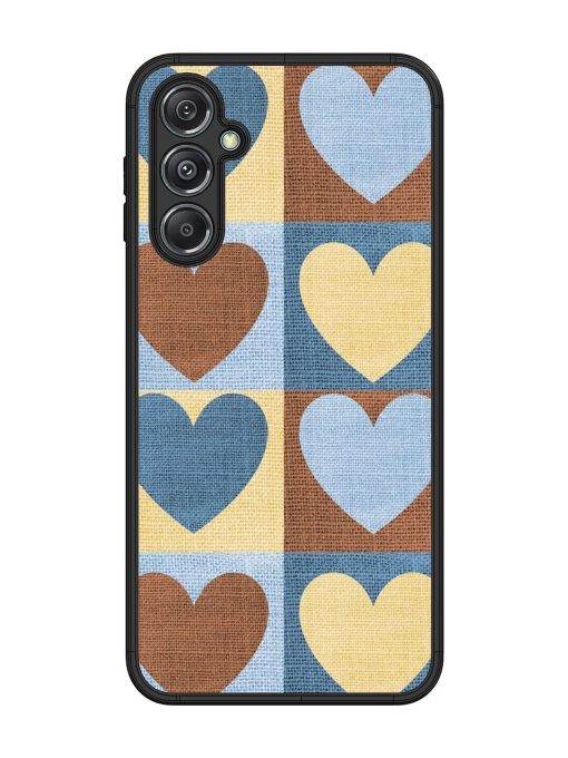 Hearts On Canvas Glossy Soft Edge Case for Samsung Galaxy M34 (5G) Chachhi