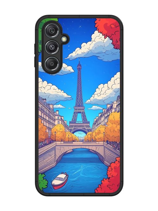 Parisian Panorama Glossy Soft Edge Case for Samsung Galaxy M34 (5G) Chachhi