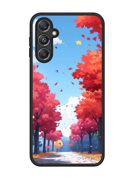 Autumn'S Embrace Glossy Soft Edge Case for Samsung Galaxy M34 (5G) Chachhi