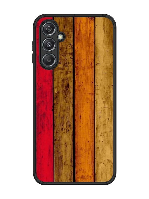 Colorful Woodgrain Glossy Soft Edge Case for Samsung Galaxy M34 (5G) Chachhi