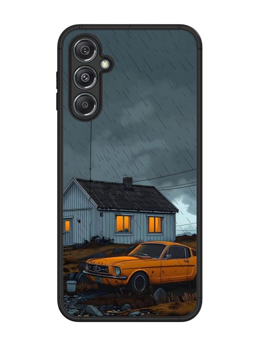 Rainy Day Retreat Glossy Soft Edge Case for Samsung Galaxy M34 (5G) Chachhi