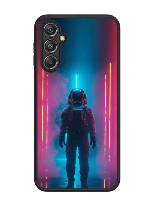 Neon Astronaut Glossy Soft Edge Case for Samsung Galaxy M34 (5G)