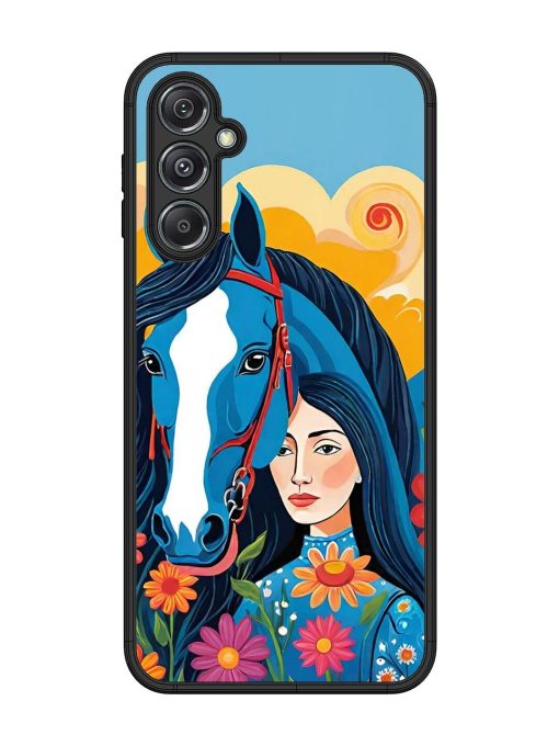 Equine Enchantment Glossy Soft Edge Case for Samsung Galaxy M34 (5G) Chachhi