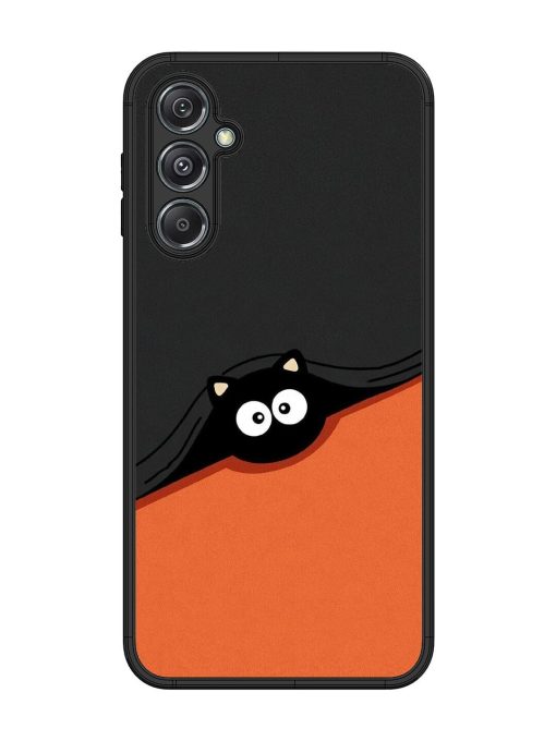 Peek-A-Boo Kitty Glossy Soft Edge Case for Samsung Galaxy M34 (5G) Chachhi