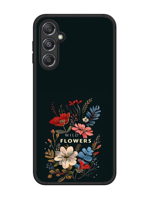 Dark Floral Glossy Soft Edge Case for Samsung Galaxy M34 (5G)