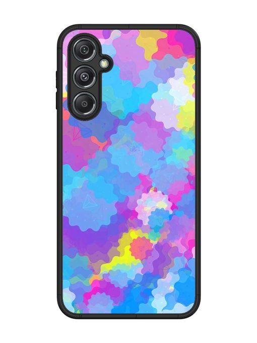 Psychedelic Cloud Burst Glossy Soft Edge Case for Samsung Galaxy M34 (5G) Chachhi