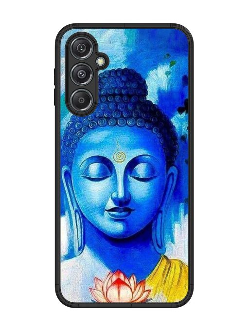 Serene Buddha With Lotus Glossy Soft Edge Case for Samsung Galaxy M34 (5G) Chachhi