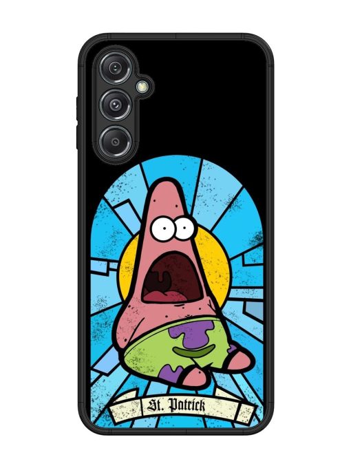 St. Patrick'S Day Stained Glass Patrick Star Glossy Soft Edge Case for Samsung Galaxy M34 (5G) Chachhi