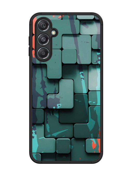 Abstract Geometric Mosaic Glossy Soft Edge Case for Samsung Galaxy M34 (5G) Chachhi