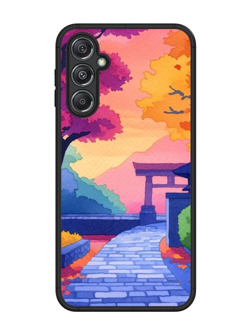 Autumnal Serenity Glossy Soft Edge Case for Samsung Galaxy M34 (5G) Chachhi