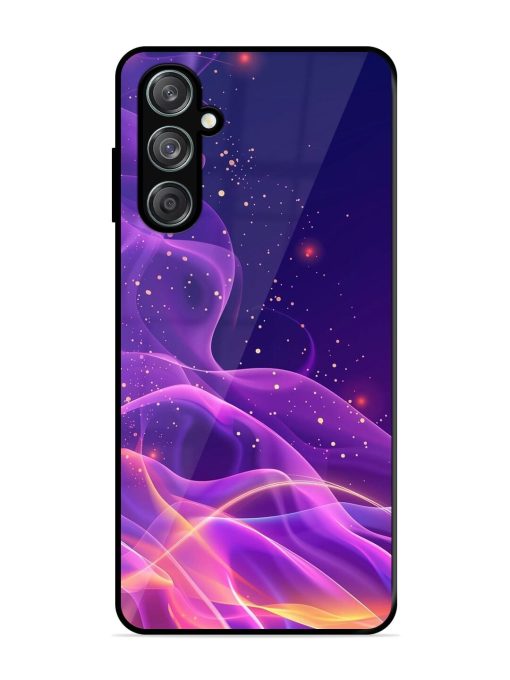 Cosmic Currents Glossy Soft Edge Case for Samsung Galaxy M35 (5G) Chachhi