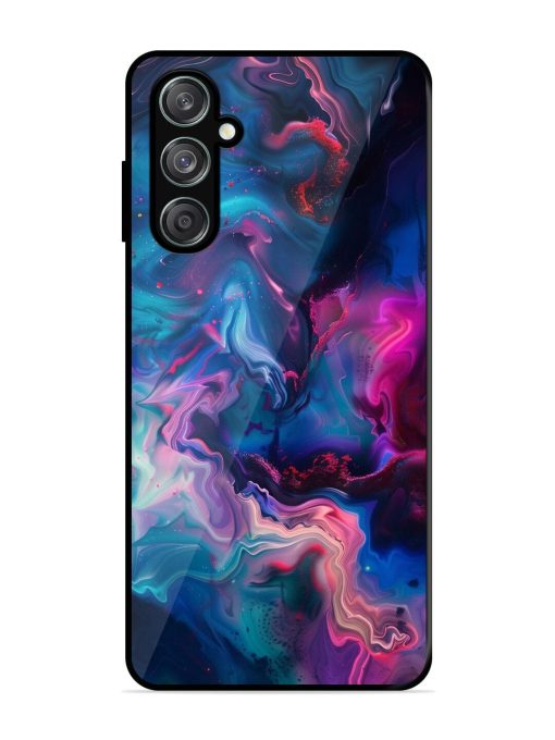 Cosmic Swirl Glossy Soft Edge Case for Samsung Galaxy M35 (5G) Chachhi