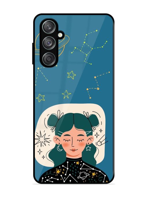 Cosmic Daydreamer Glossy Soft Edge Case for Samsung Galaxy M35 (5G) Chachhi