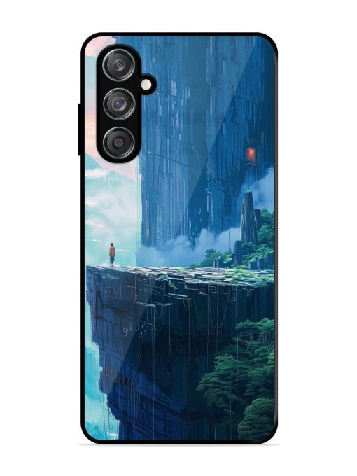 Solitude In The Sky Glossy Soft Edge Case for Samsung Galaxy M35 (5G) Chachhi