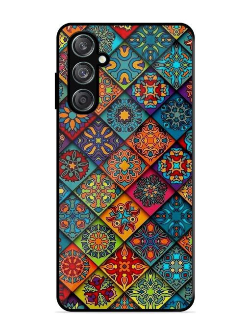 Patchwork Mandala Mosaic Glossy Soft Edge Case for Samsung Galaxy M35 (5G) Chachhi