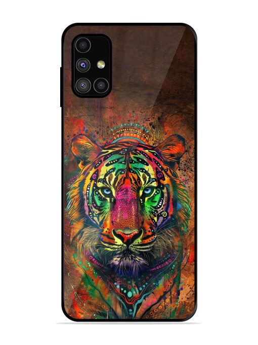 Cosmic Tiger Glossy Soft Edge Case for Samsung Galaxy M51 Chachhi