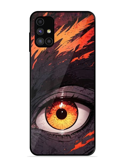 Inferno Gaze Glossy Soft Edge Case for Samsung Galaxy M51 Chachhi