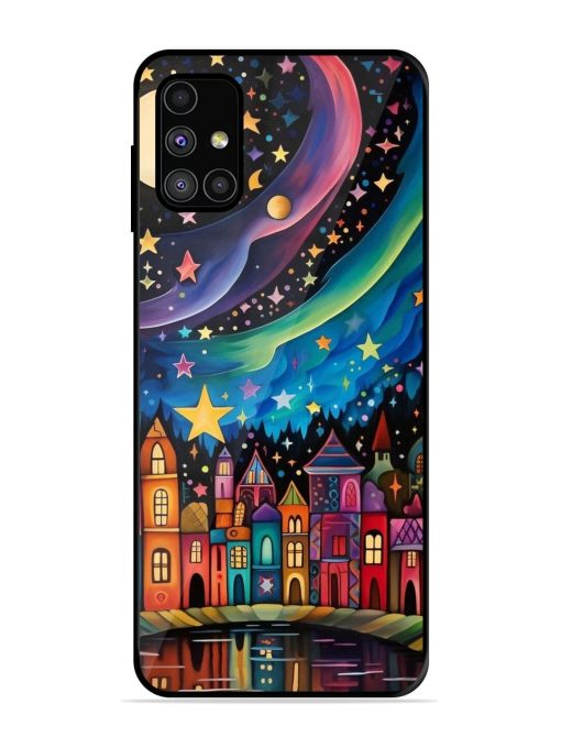 Starlit Village Glossy Soft Edge Case for Samsung Galaxy M51 Chachhi