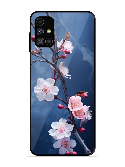 Delicate Blossoms Glossy Soft Edge Case for Samsung Galaxy M51 Chachhi