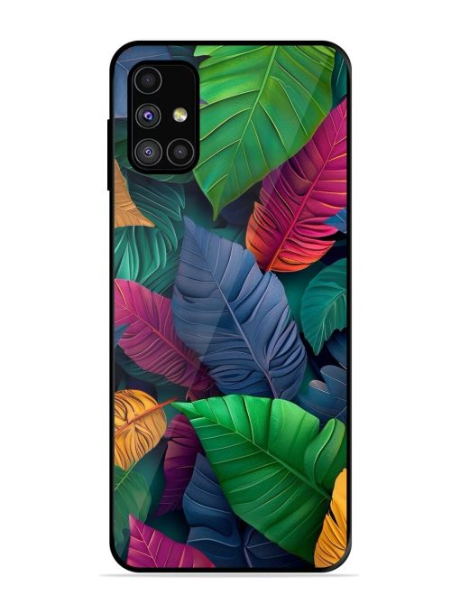 Tropical Tapestry Glossy Soft Edge Case for Samsung Galaxy M51 Chachhi