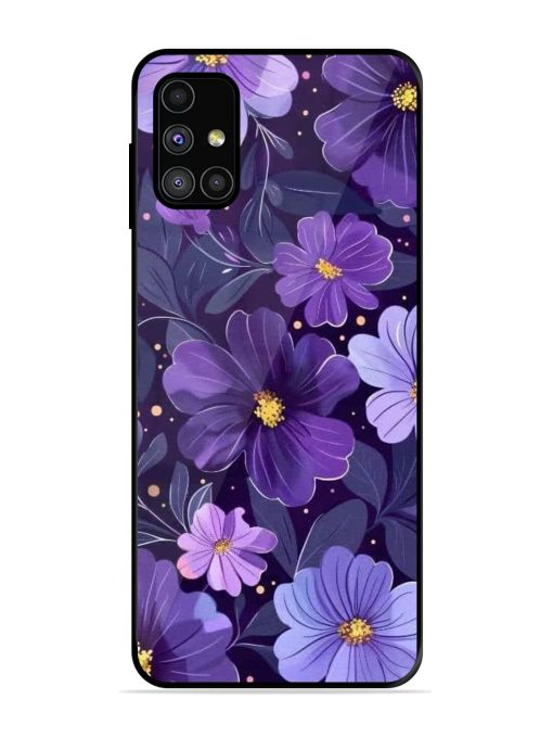 Purple Paradise Glossy Soft Edge Case for Samsung Galaxy M51 Chachhi