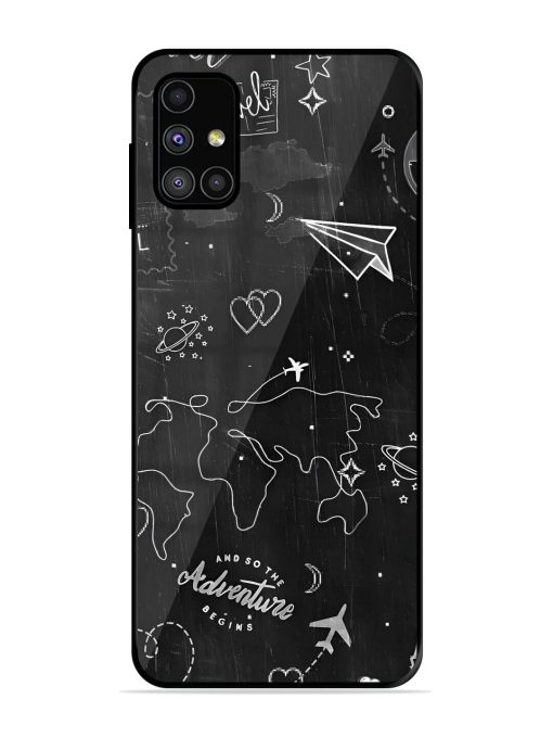 Wanderlust Sketchbook Glossy Soft Edge Case for Samsung Galaxy M51 Chachhi