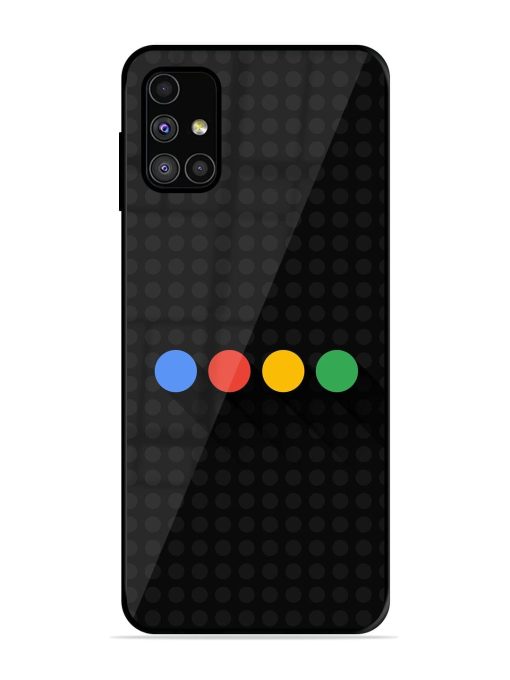 Google Dots Glossy Soft Edge Case for Samsung Galaxy M51 Chachhi