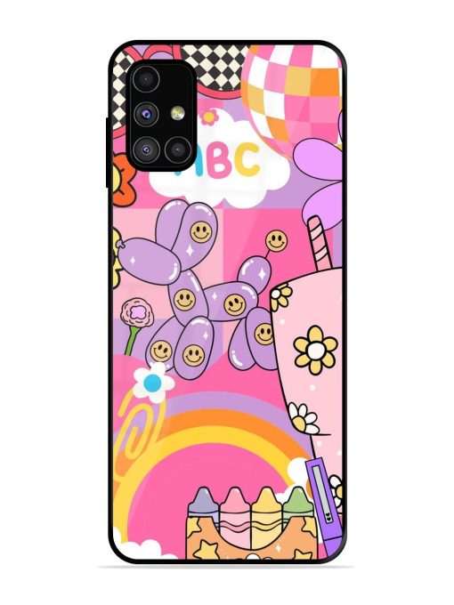 Whimsical Y2K Chaos Glossy Soft Edge Case for Samsung Galaxy M51 Chachhi