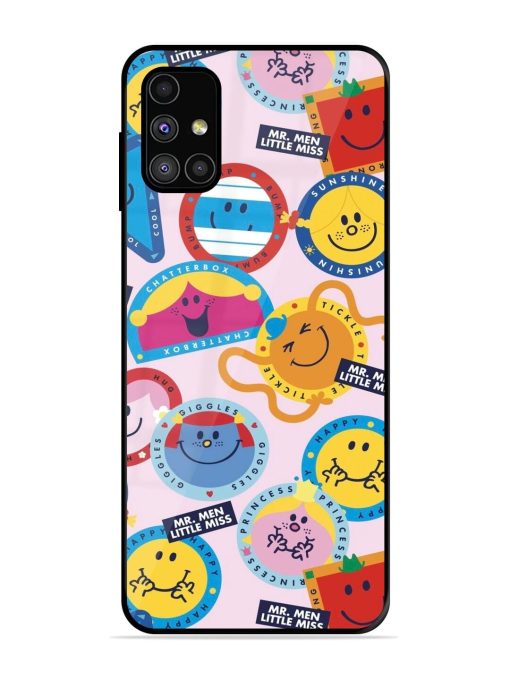 Whimsical Mr. Men & Little Miss Glossy Soft Edge Case for Samsung Galaxy M51 Chachhi