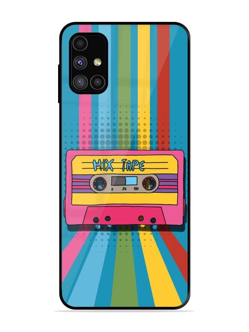 Retro Cassette Tapes Glossy Soft Edge Case for Samsung Galaxy M51 Chachhi