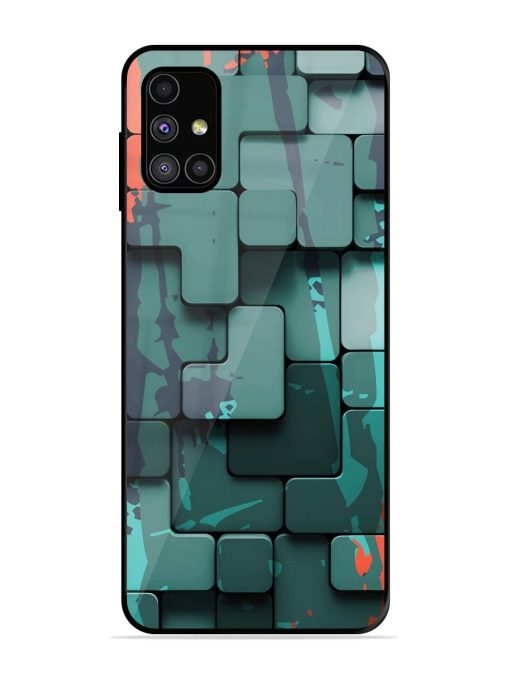 Abstract Geometric Mosaic Glossy Soft Edge Case for Samsung Galaxy M51 Chachhi