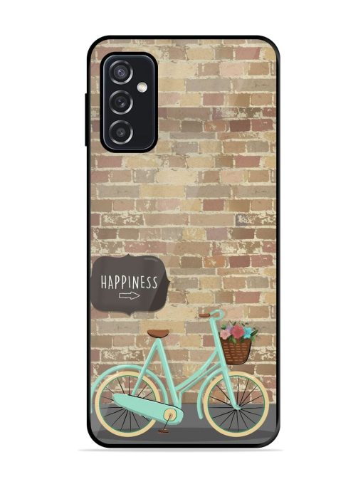 Pedaling Towards Happiness Glossy Soft Edge Case for Samsung Galaxy M52 (5G) Chachhi