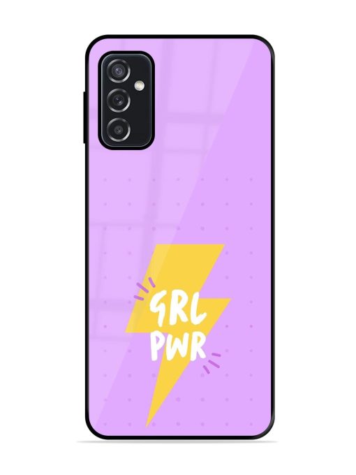 Girl Power Spark Glossy Soft Edge Case for Samsung Galaxy M52 (5G) Chachhi