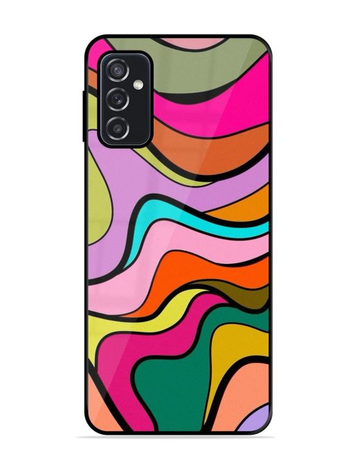 Wavy Wonder Glossy Soft Edge Case for Samsung Galaxy M52 (5G) Chachhi