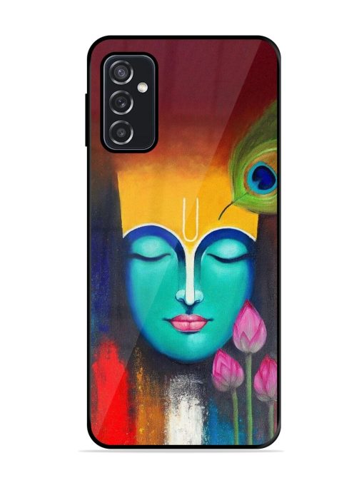 Divine Tranquility: The Face Of Krishna Glossy Soft Edge Case for Samsung Galaxy M52 (5G) Chachhi