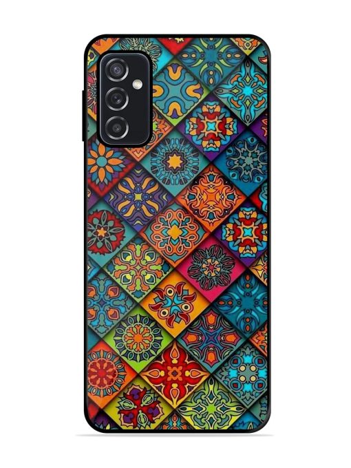 Patchwork Mandala Mosaic Glossy Soft Edge Case for Samsung Galaxy M52 (5G) Chachhi