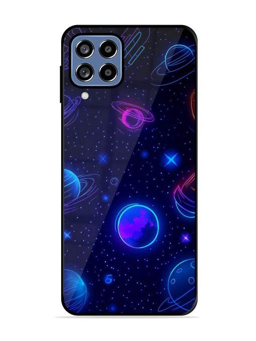 Neon Cosmos Glossy Soft Edge Case for Samsung Galaxy M53 (5G) Chachhi