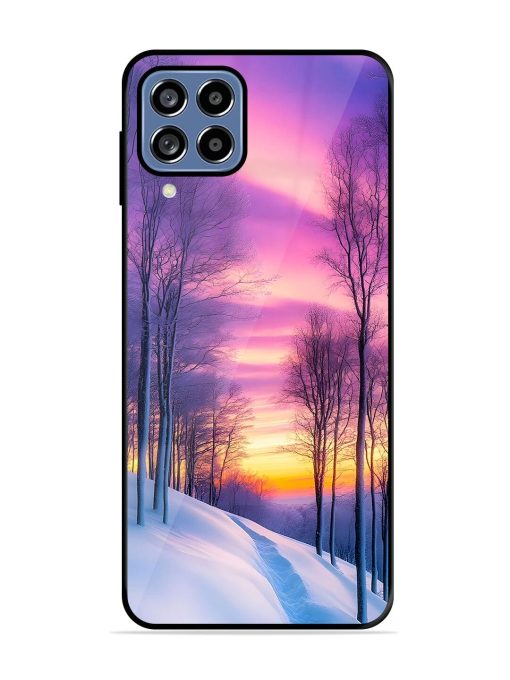 Winter'S Purple Haze Glossy Soft Edge Case for Samsung Galaxy M53 (5G) Chachhi