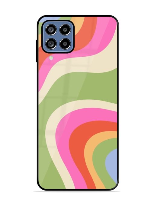 Wavy Rainbow Wonderland Glossy Soft Edge Case for Samsung Galaxy M53 (5G)